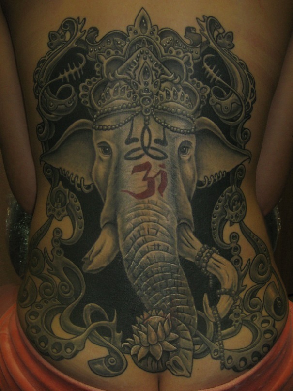 Фото и значение татуировки " Слон ". Y_505afb34